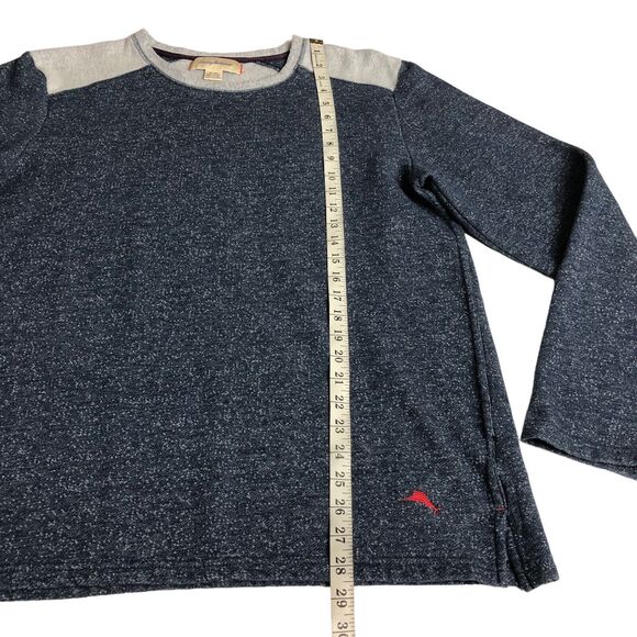 Tommy Bahama Sweatshirt Mens Extra Large Blue Gray Heathered Crew Neck Pullover - Picture 10 of 15
